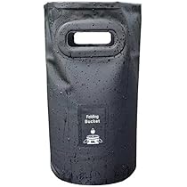 ⭐折りたたみバケツ 釣り用バケツ 15L 自立式ウォーターバッグ ブラック Amazon.co.jp: 折りたたみバケツ 釣り用バケツ 15L バッカン